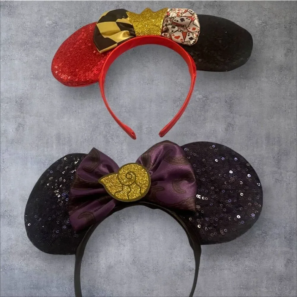 Disney 100th Anniversary Villains 4 Piece Ear Headband Set